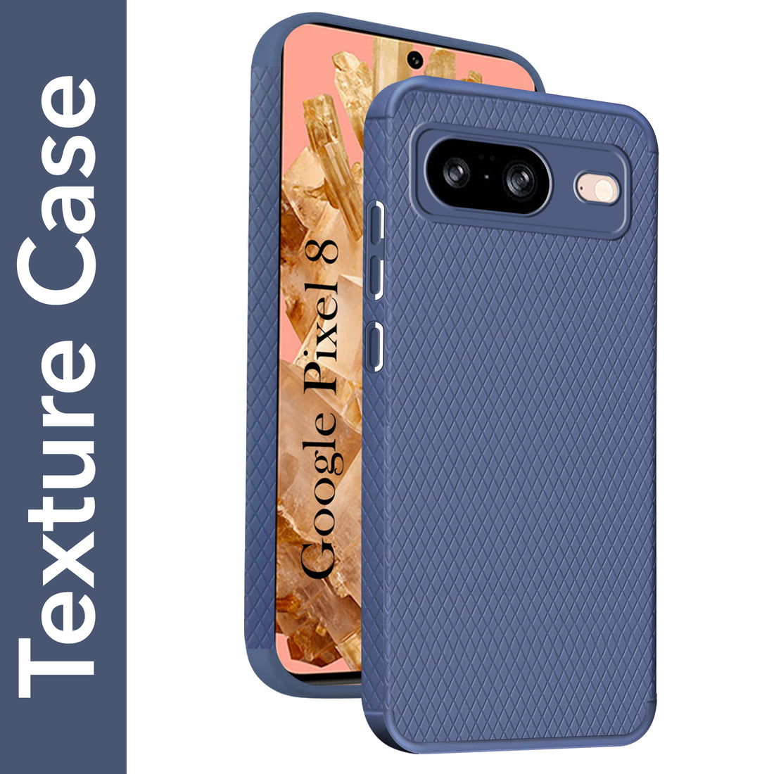For Google Pixel 8 Back Cover Case (Liquid Silicone | Side Grip | Camera Protection)