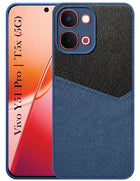 For Vivo Y51 Pro 5G | Vivo T5x Back Cover Case (Dual PU Leather Stitch | Professional Minimalist | Soft and Flexible)