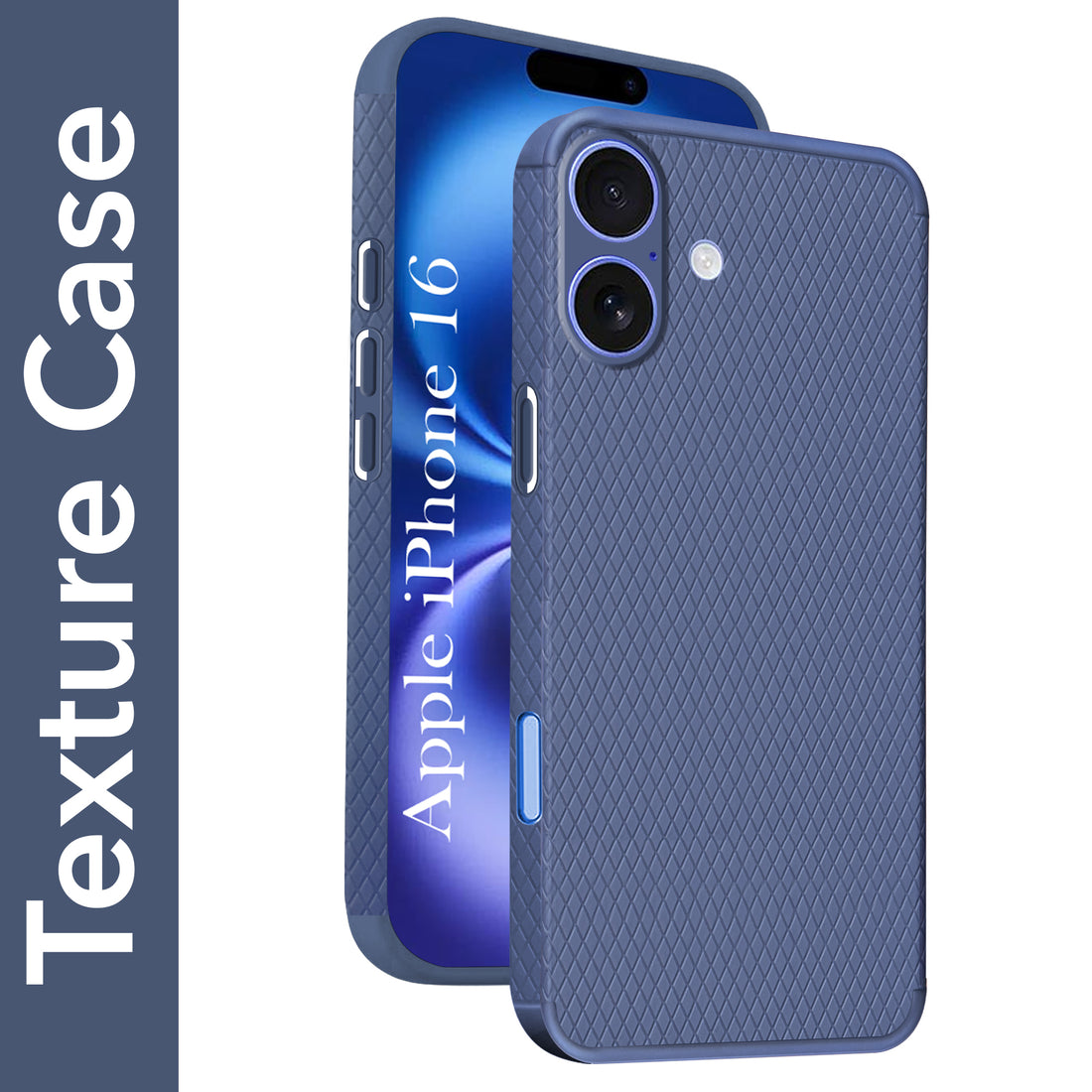 For Apple iPhone 16 Back Cover Case (Liquid Silicone | Side Grip | Camera Protection)