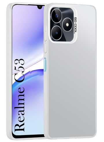 For Realme C53 Back Cover Case (Velvet Touch | Professional Glossy Finish | Camera Protection Bump)