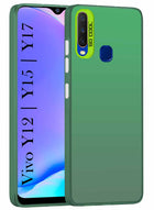For Vivo Y12 | Y15 | Y17 Hard Back Cover Case (Velvet Touch | Professional Glossy Finish | Camera Protection Bump)