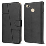 For Xiaomi Redmi 4 Flip Cover Case ( Stitched Leather with Magnetic Closure)