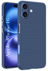 For Apple iPhone 16 Back Cover Case (Liquid Silicone | Side Grip | Camera Protection)