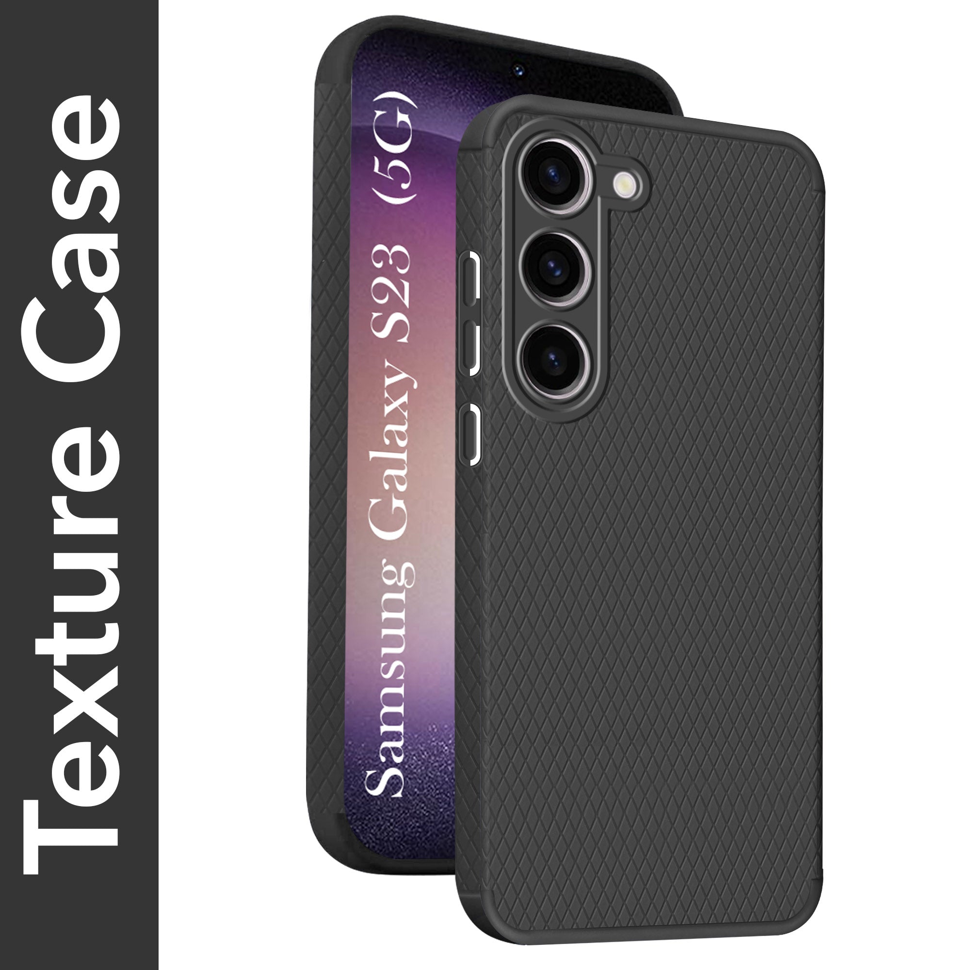 For Samsung Galaxy S23 5G Back Cover Case (Liquid Silicone | Side Grip | Camera Protection)