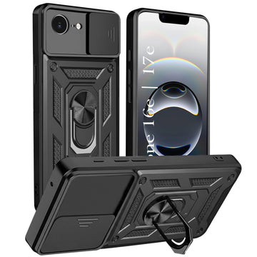 For iPhone 16e | iPhone 17e Back Cover Case (Hybrid Dual Armor Polycarbonate)