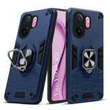 For Vivo V60e Back Cover Case Hybrid Armor (Shockproof Dual Layer Polycarbonate |Ring Holder Kickstand)