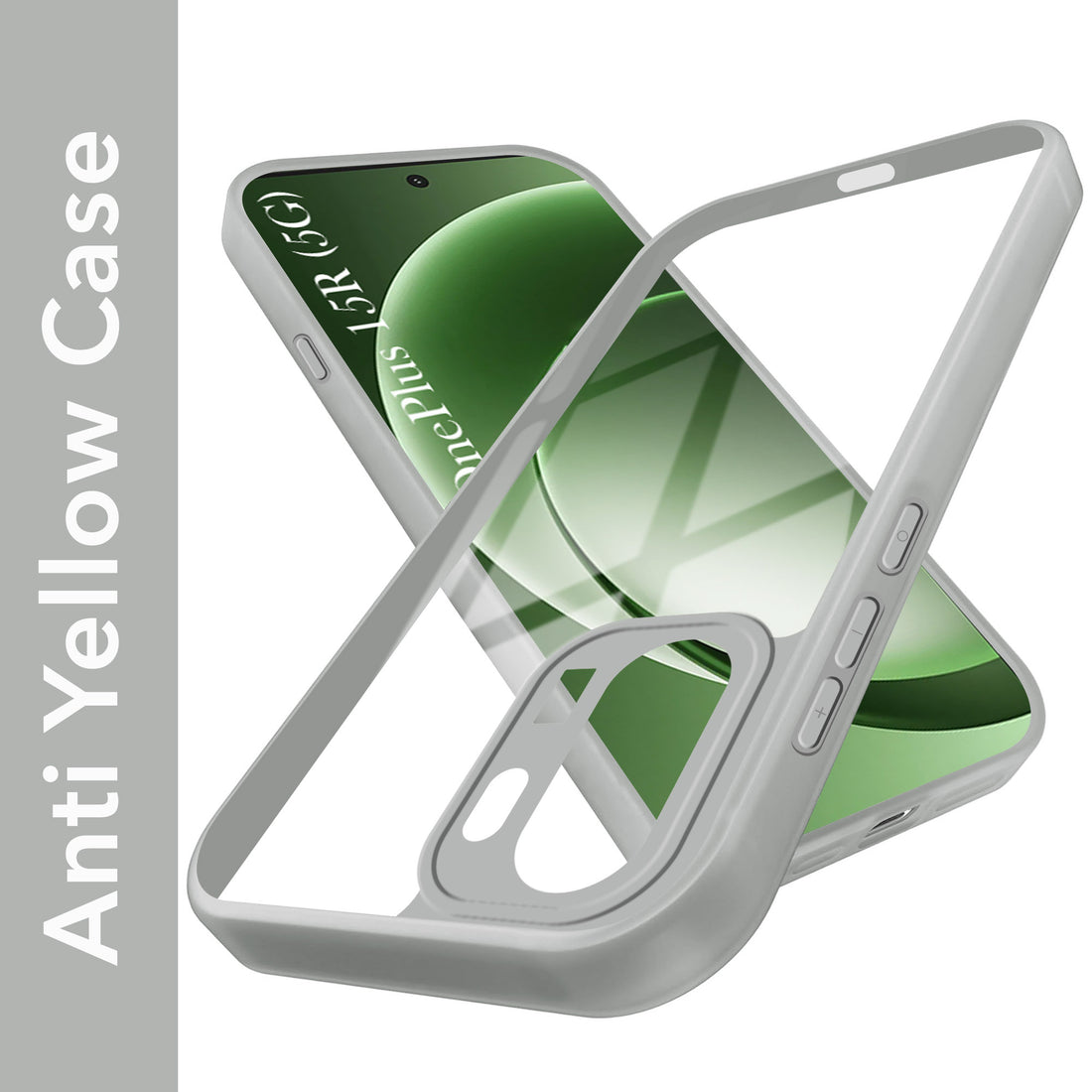 For OnePlus 15R Back Cover Case Ultra-Hybrid (Lifetime Anti Yellow | Anti Scratch | Crystal Clear Shockproof)