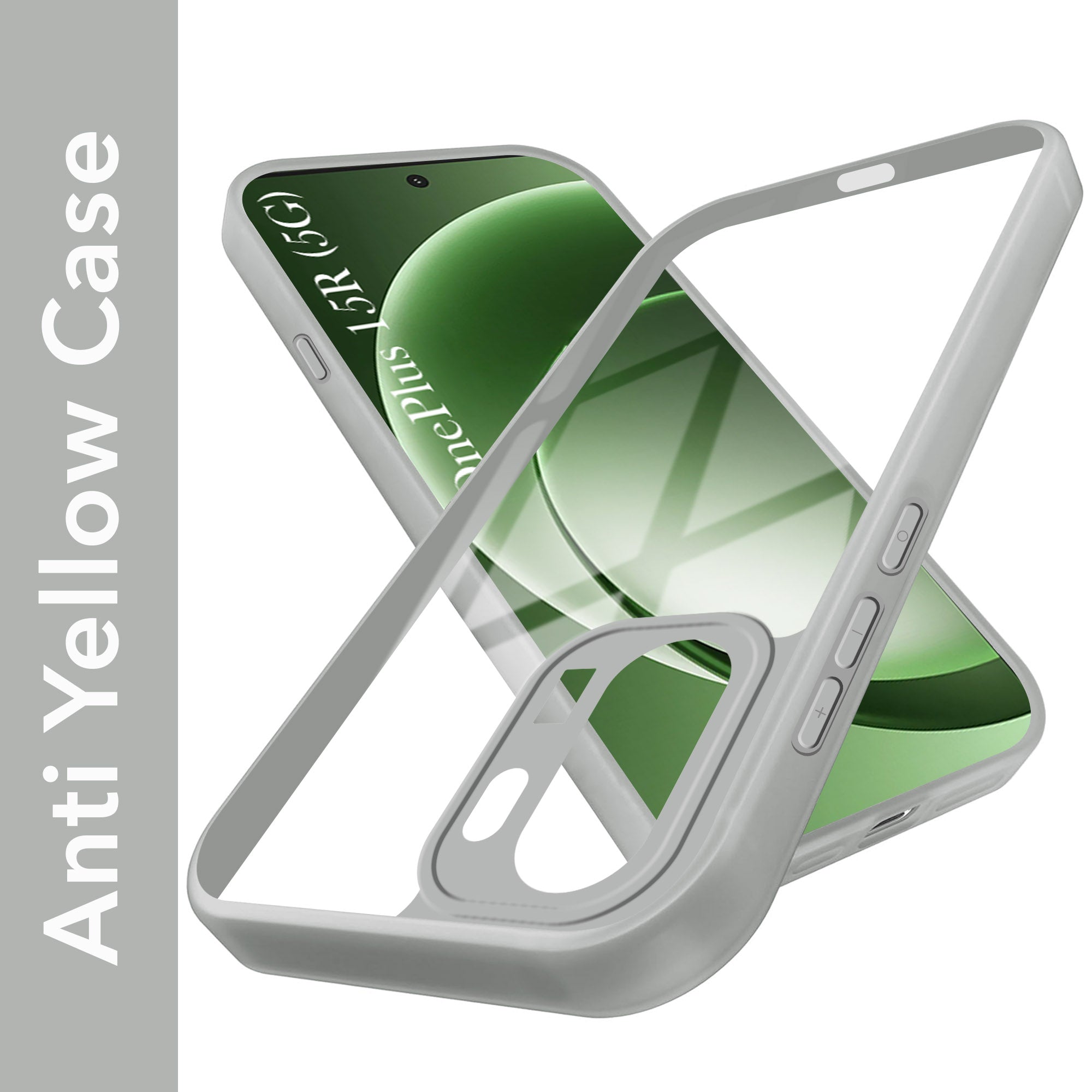 For OnePlus 15R Back Cover Case Ultra-Hybrid (Lifetime Anti Yellow | Anti Scratch | Crystal Clear Shockproof)