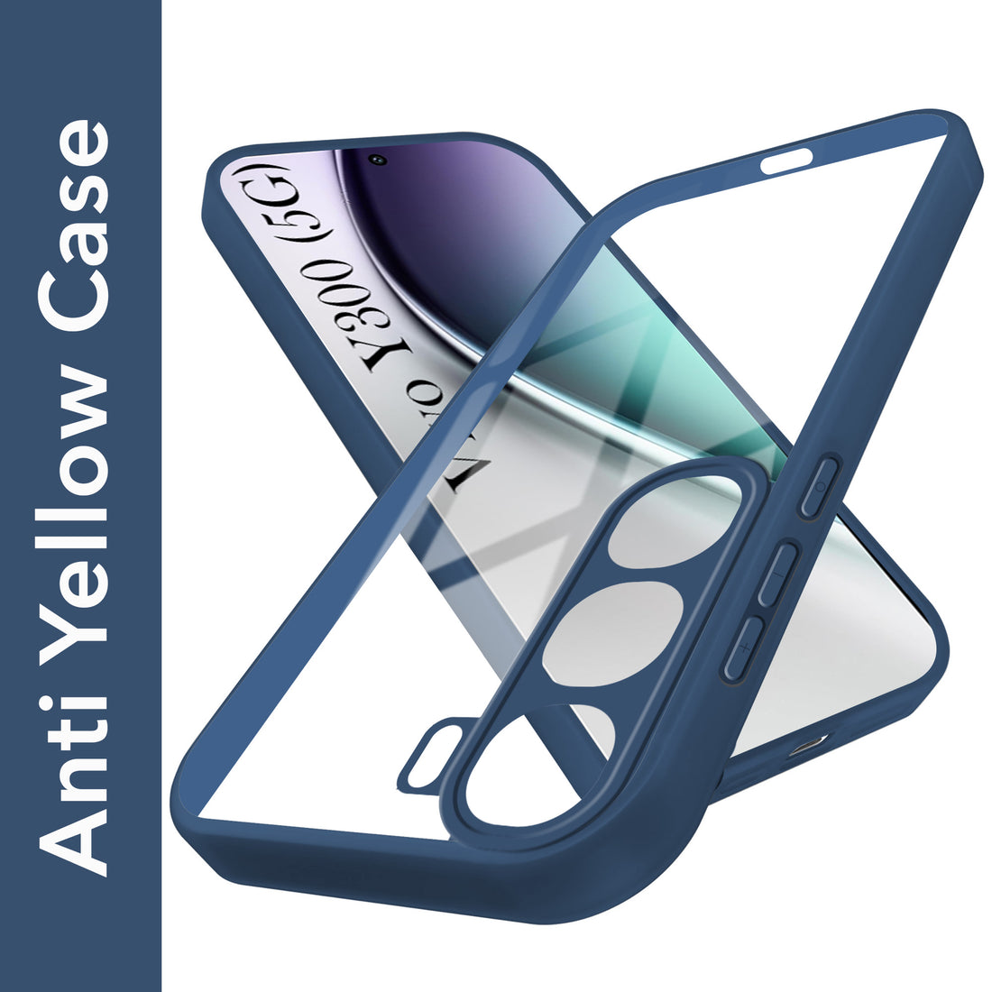 For Vivo Y300 Back Cover Case (Lifetime Anti Yellow | Anti Scratch | Crystal Clear Shockproof)