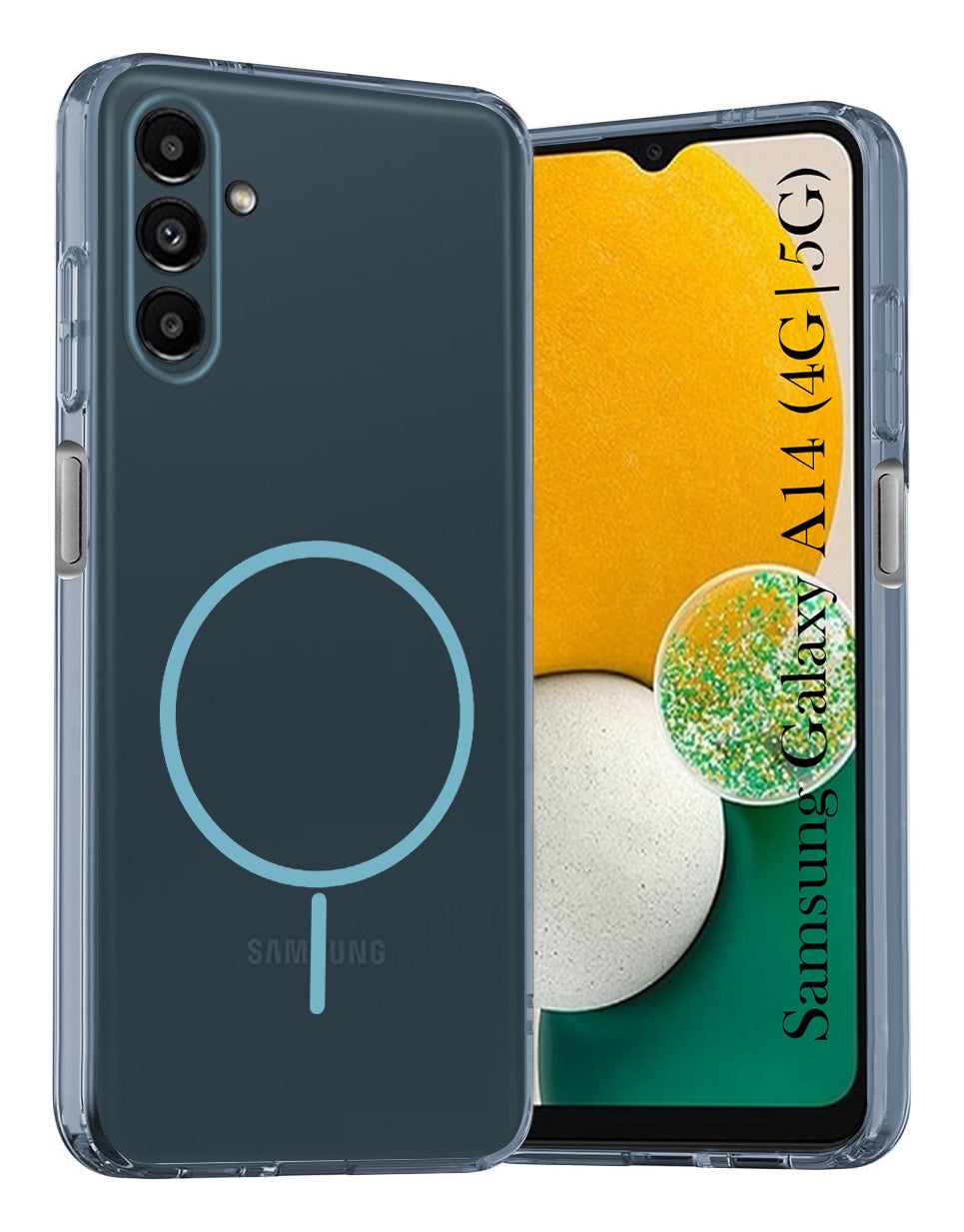 for Samsung Galaxy A14 4G | 5G Back Cover Case Silicone (Slim Paper Thin | Camera Protection Bump | Minimalist Professional | Soft Flexible)