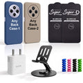 Complete Mobile Care Kit (Get Any 2 Cases+2 Tempered Glass+25W Charger Adapter+Metallic Mobile Stand+Cable Protector)