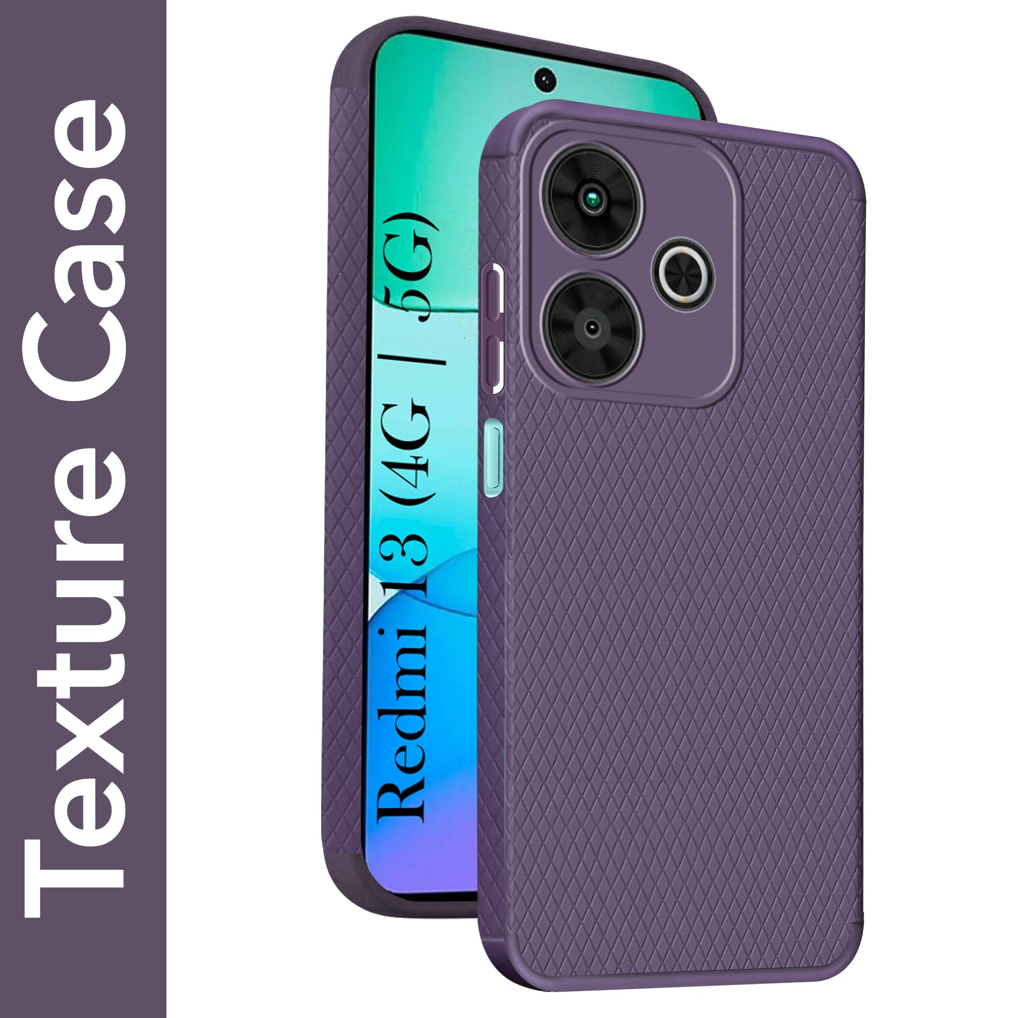 For Xiaomi Mi Redmi 13 4G | 5G  Back Cover Case (Liquid Silicone | Side Grip | Camera Protection)
