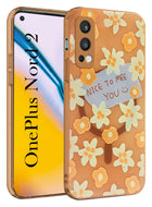 For OnePlus Nord 2 Back Cover Case (Cute Floral Design | Flower Print for Girls | MagSafe Compatible Wireless Charging)