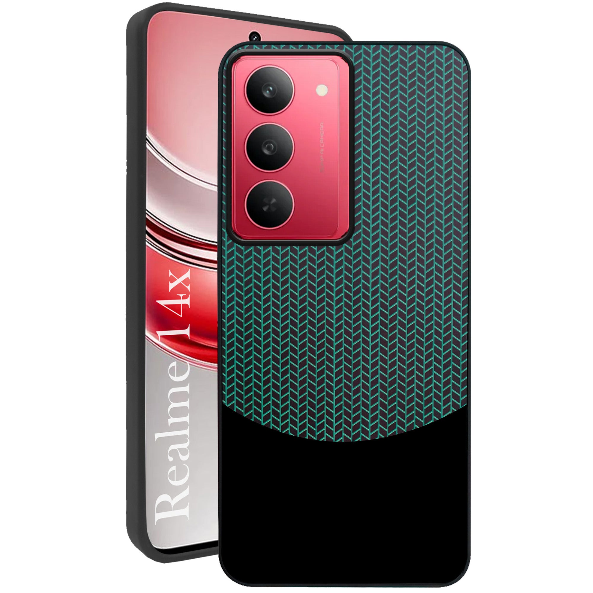 For Realme 14X Silicone Finish Back Cover Case (Premium Minimalist Professional Feel | Camera Protection Bump)