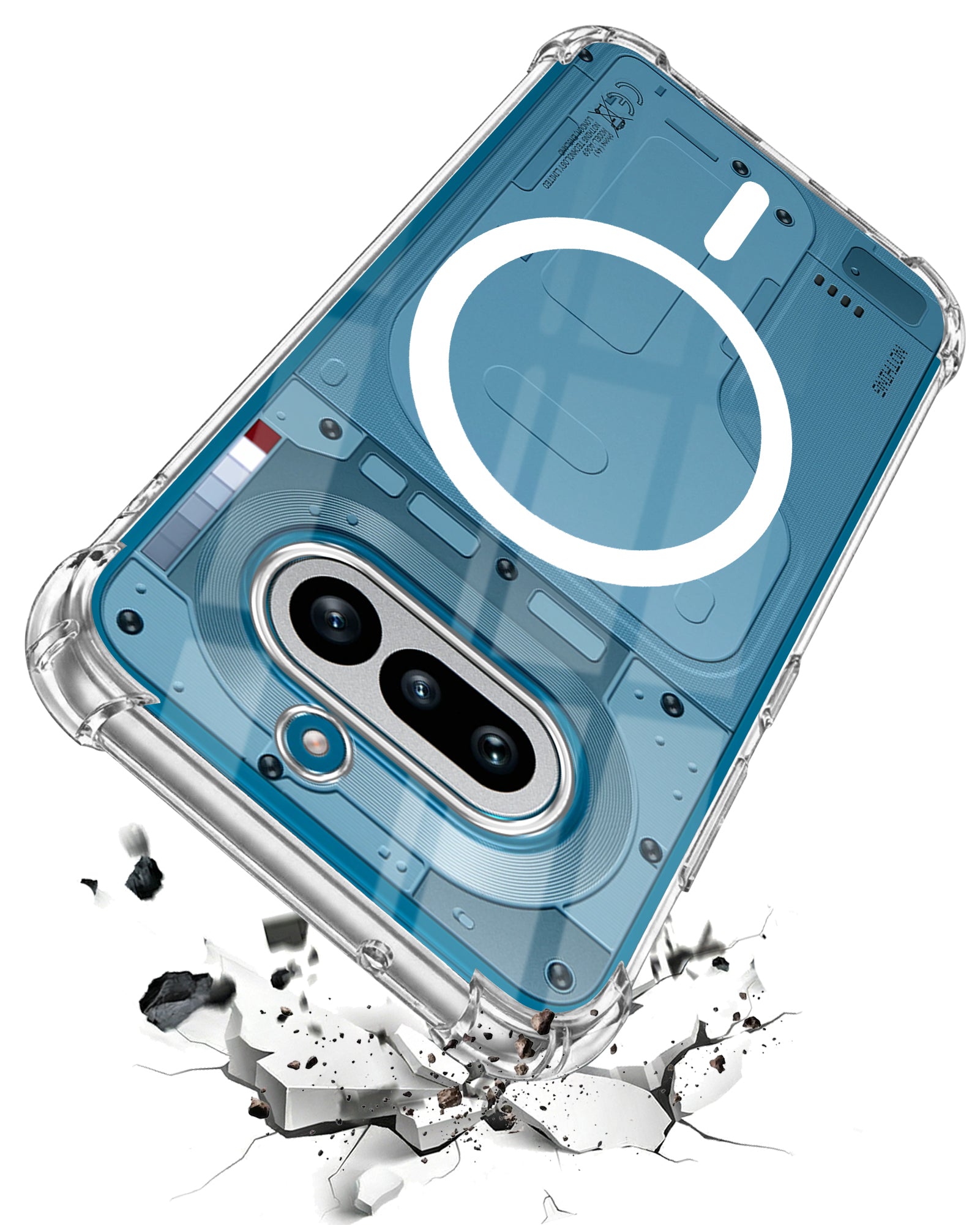 For Nothing Phone 4A 5G Back Cover Shockproof Crystal-Clear (Magsafe Wireless Support | Drop & Camera Protection | Hard Polycarbonate)
