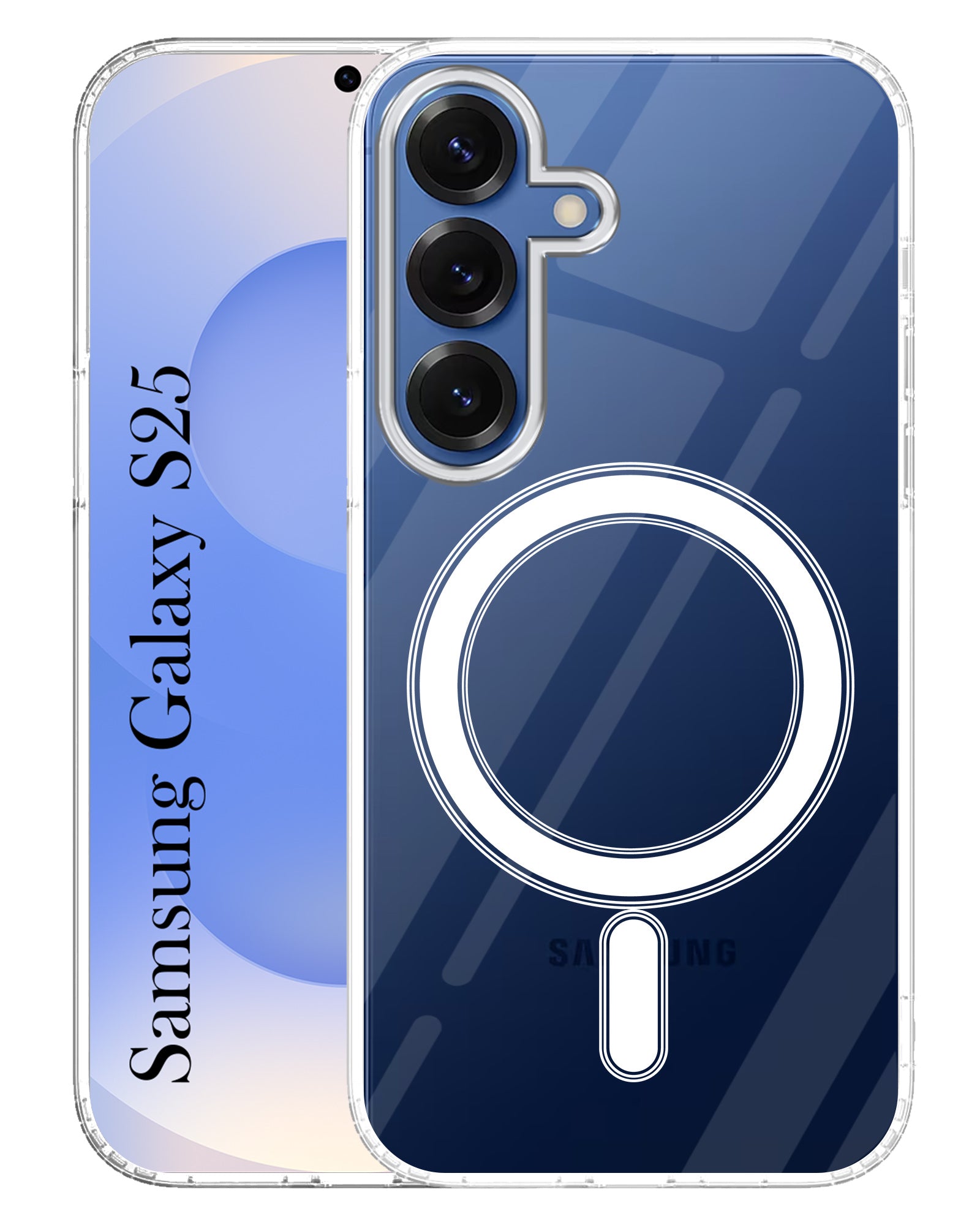 For Samsung Galaxy S25 Back Cover Case ( MagSafe Compatible Wireless Charging | Hybrid Camera Bump Protection | Shockproof Polycarbonate Material)