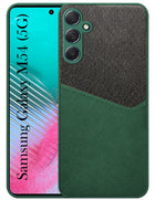 For Samsung Galaxy M54 5G Back Cover Case (Dual PU Leather Stitch | Professional Minimalist | Soft and Flexible)