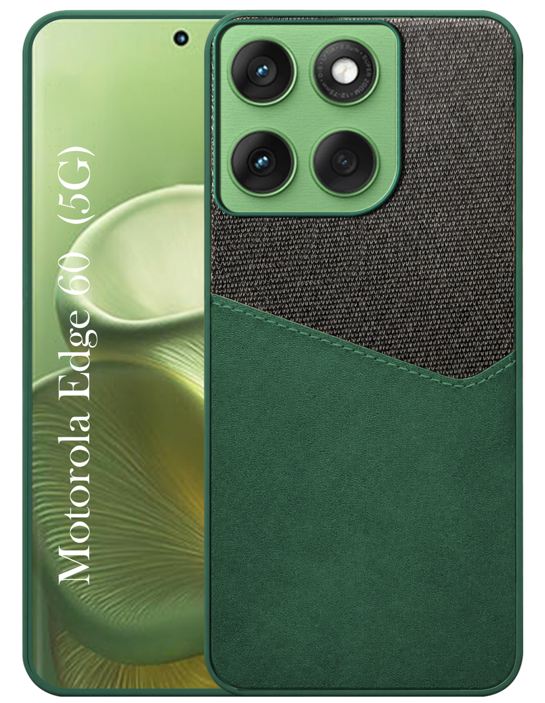 For Motorola Moto Edge 60 Back Cover Case (Dual PU Leather Stitch | Professional Minimalist | Soft and Flexible)