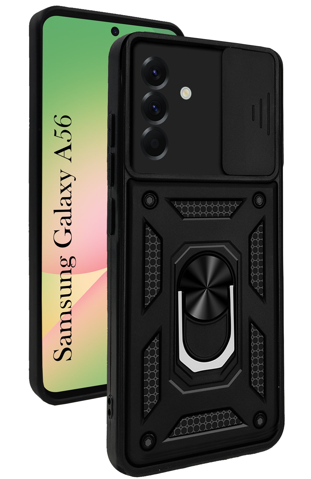 For Samsung Galaxy A56 Back Cover Case (Hybrid Dual Armor Polycarbonate)