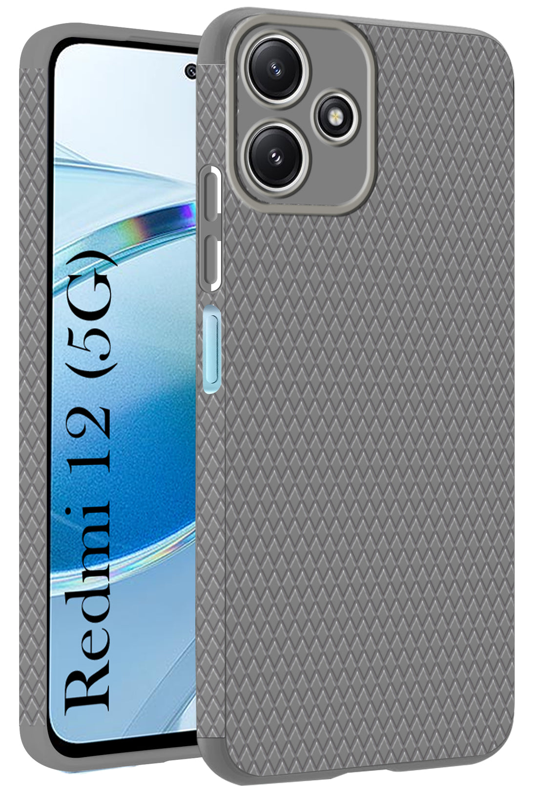 For Redmi 12 5G Back Cover Case (Liquid Silicone | Side Grip | Camera Protection)