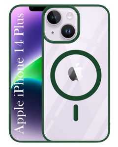 For Apple iPhone 14 Plus Back Cover Case (MagSafe Compatible Wireless Charging | Hybrid Camera Bump Protection | Shockproof Polycarbonate Material)