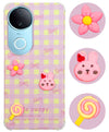 For Vivo iQOO Z10R Back Cover Case (3D Cute Cartoons | Hard Back Side Soft | Matte Premium Finish | HD Printing)
