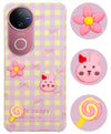 For Vivo V50 | Vivo V50e Back Cover Case (3D Cute Cartoons | Hard Back Side Soft | Matte Premium Finish | HD Printing)