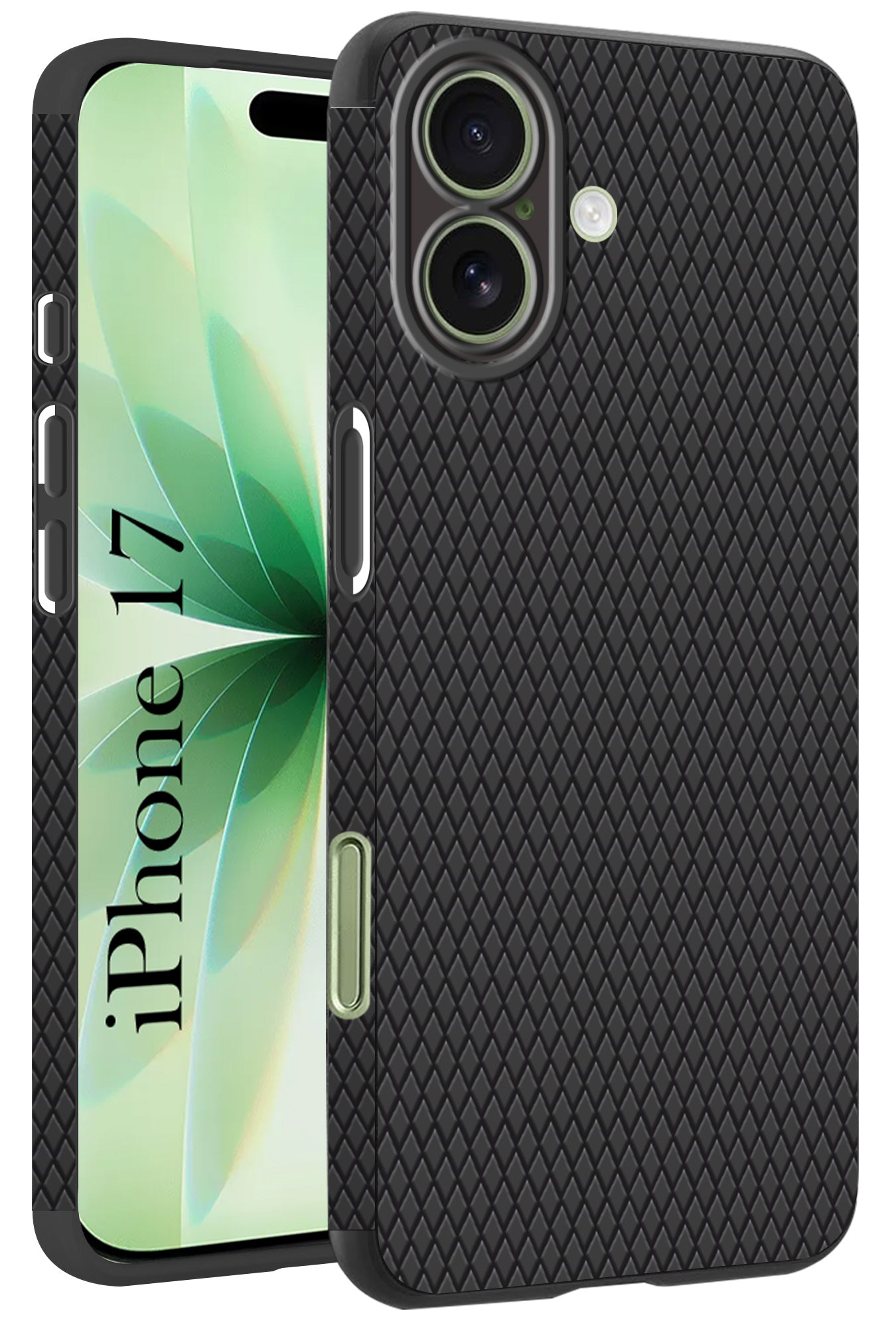 For Apple iPhone 17 Back Cover Case (Camera Protection | Side Grip Texture | Soft and Flexible)