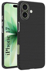 For Apple iPhone 17 Back Cover Case (Camera Protection | Side Grip Texture | Soft and Flexible)