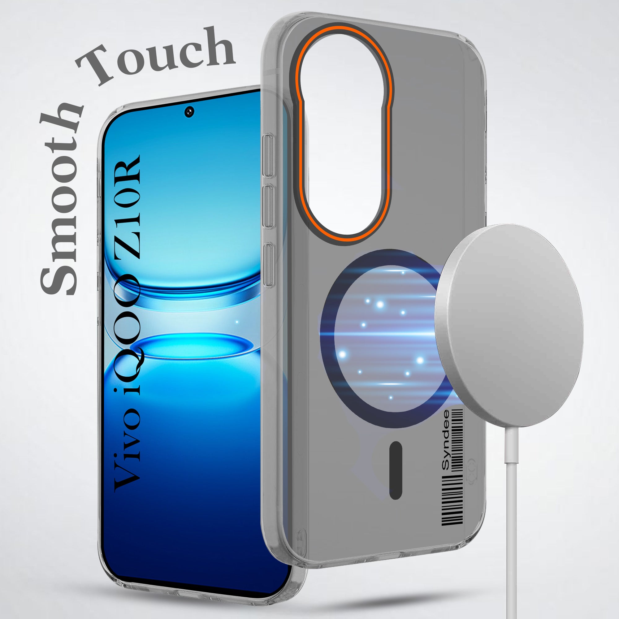 For Vivo iQOO Z10R Back Cover Case (Soft Touch | Camera Bump Protection | MagSafe Compatible | Matte Finish)