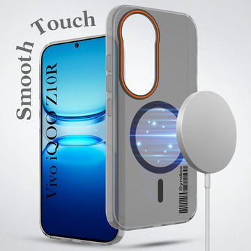 For Vivo iQOO Z10R Back Cover Case (Soft Touch | Camera Bump Protection | MagSafe Compatible | Matte Finish)