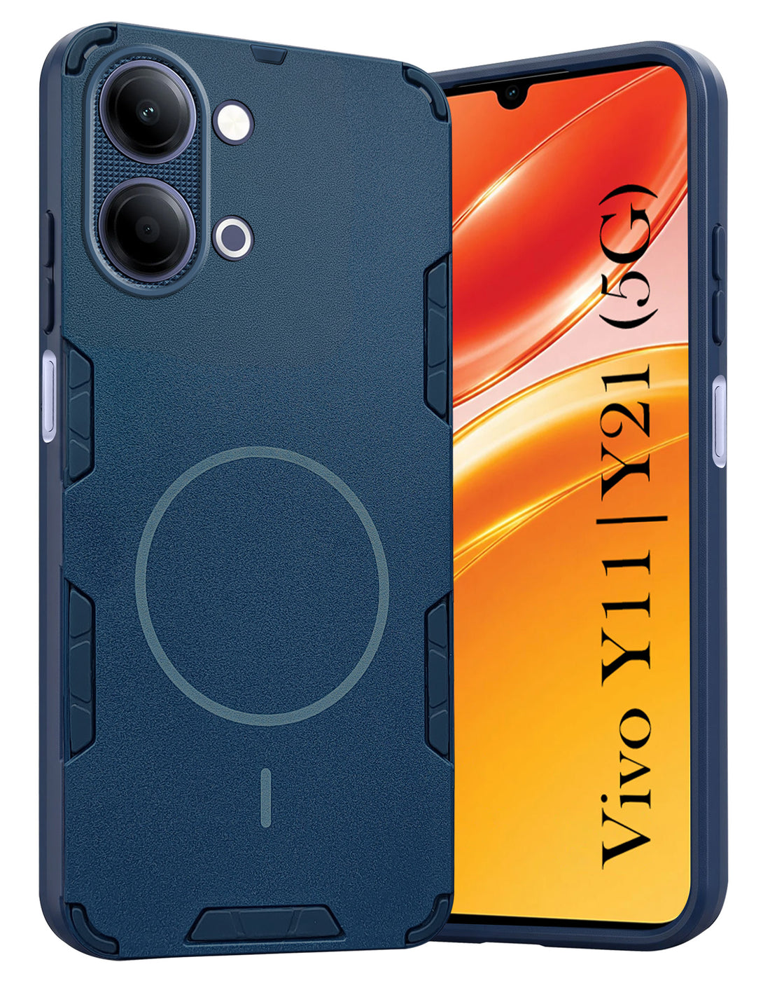 For Vivo Y11 | Vivo Y21 5G Back Cover Case (Slim Hybrid Armor | Shockproof Camera Protection | Rugged Dual Layer)