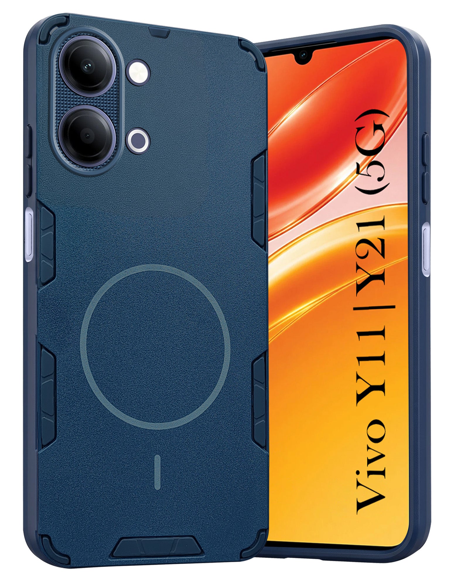 For Vivo Y11 | Vivo Y21 5G Back Cover Case (Slim Hybrid Armor | Shockproof Camera Protection | Rugged Dual Layer)