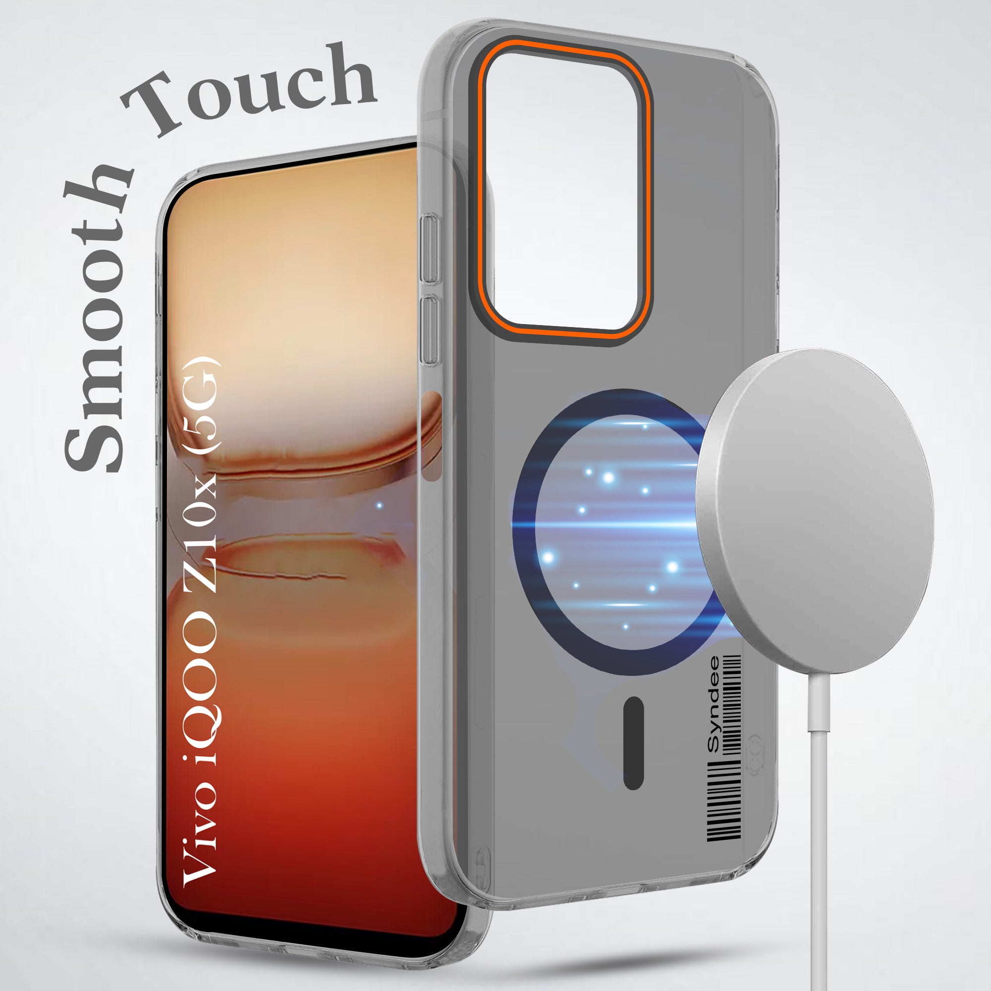 For Vivo iQOO Z10x Back Cover Case (Soft Touch | Camera Bump Protection | MagSafe Compatible | Matte Finish)