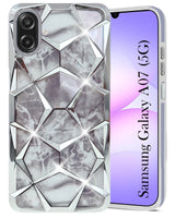 For Samsung Galaxy A07 5G Back Cover Case (Dual Design Glitter Sparkle and Detachable Diamond Print Case | Soft and Flexible)