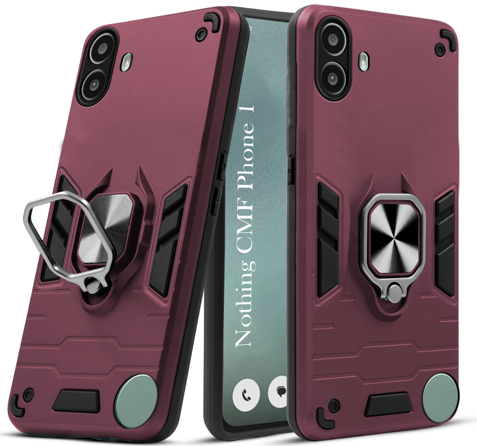 For Nothing CMF Phone 1 Back Cover Case (Shockproof Polycarbonate Dual Layer Hybrid Armor)