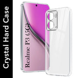 For Realme P3 Back Cover Case (Hybrid Crystal panel with Side Soft PU | Camera Protection | HD Clear Shockproof)