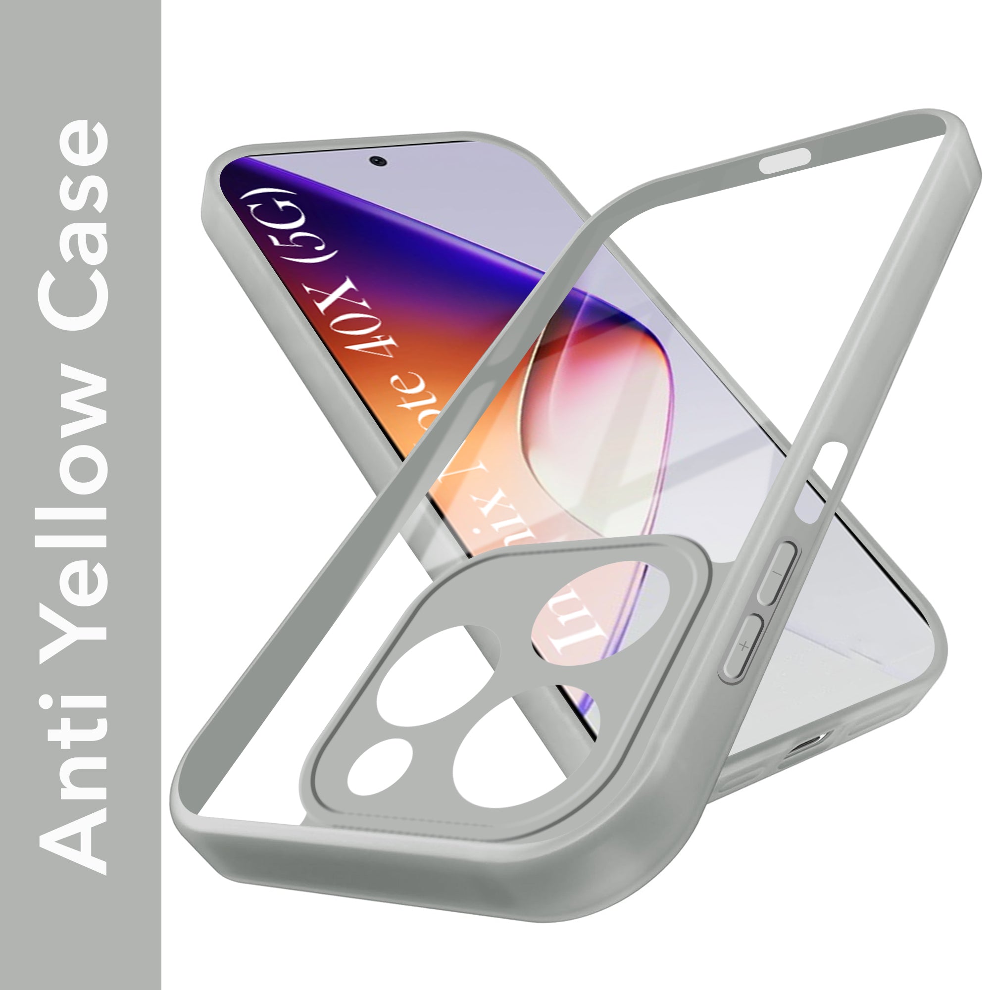 For Infinix Note 40X 5G Back Cover Case (Lifetime Anti Yellow | Anti Scratch | Crystal Clear Shockproof)