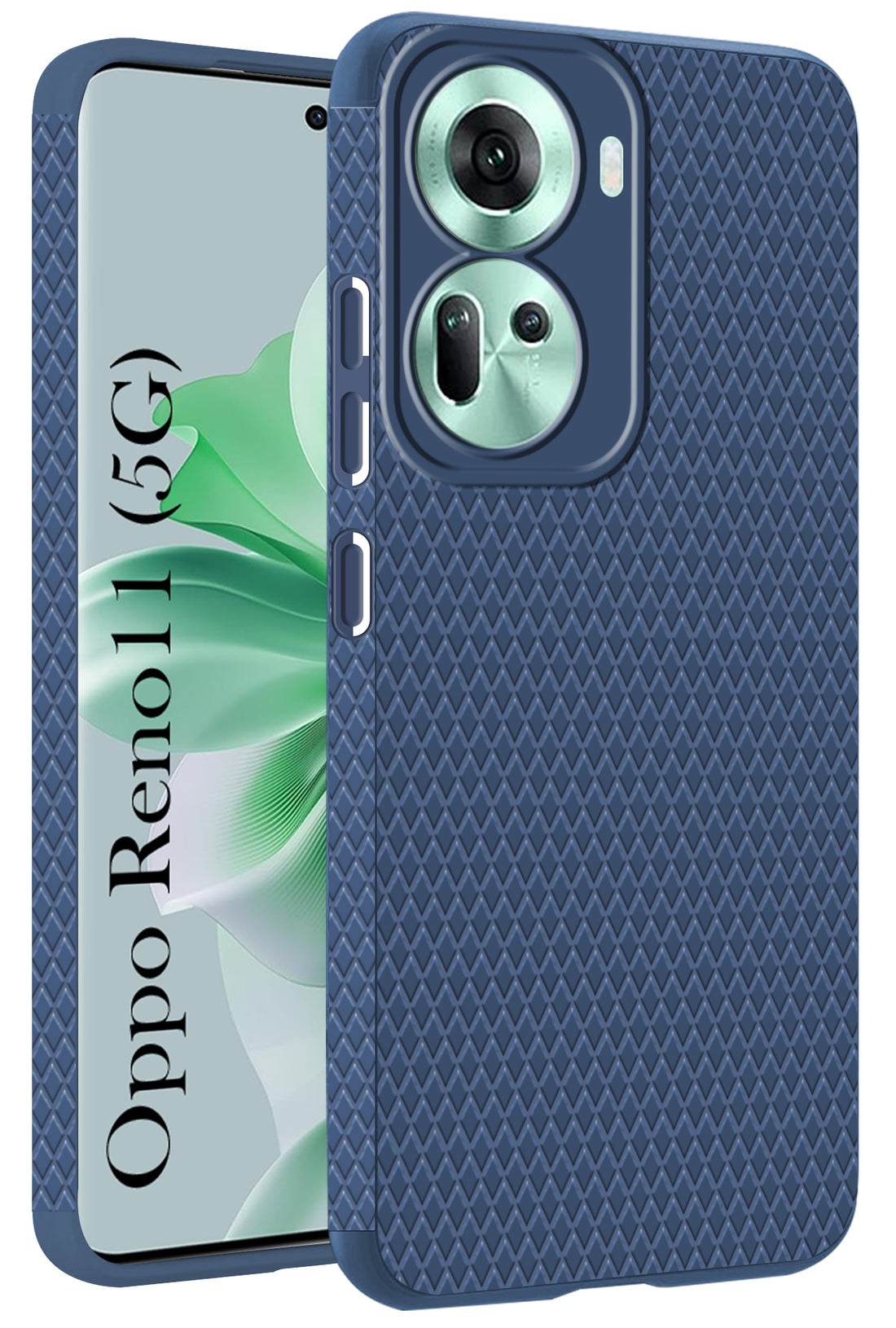 For Oppo Reno11 5G Back Cover Case (Liquid Silicone | Side Grip | Camera Protection)