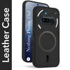 For Nothing Phone 3A 5G Back Cover Case Leather Finish (MagSafe Compatible Wireless Charging | Soft Touch | Camera Bump Protection)