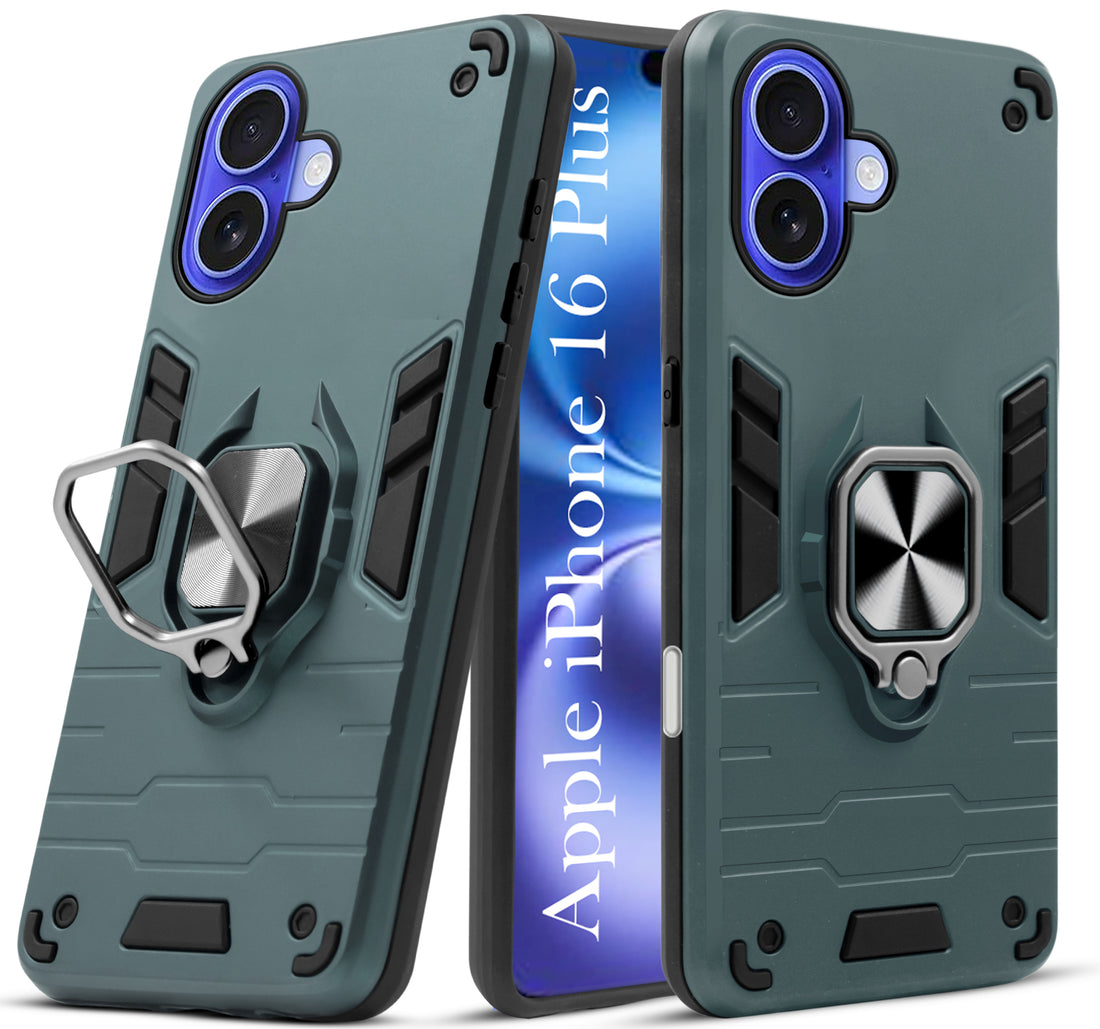 For Apple iPhone 16 Plus Back Cover Case (Shockproof Polycarbonate Dual Layer Hybrid Armor)