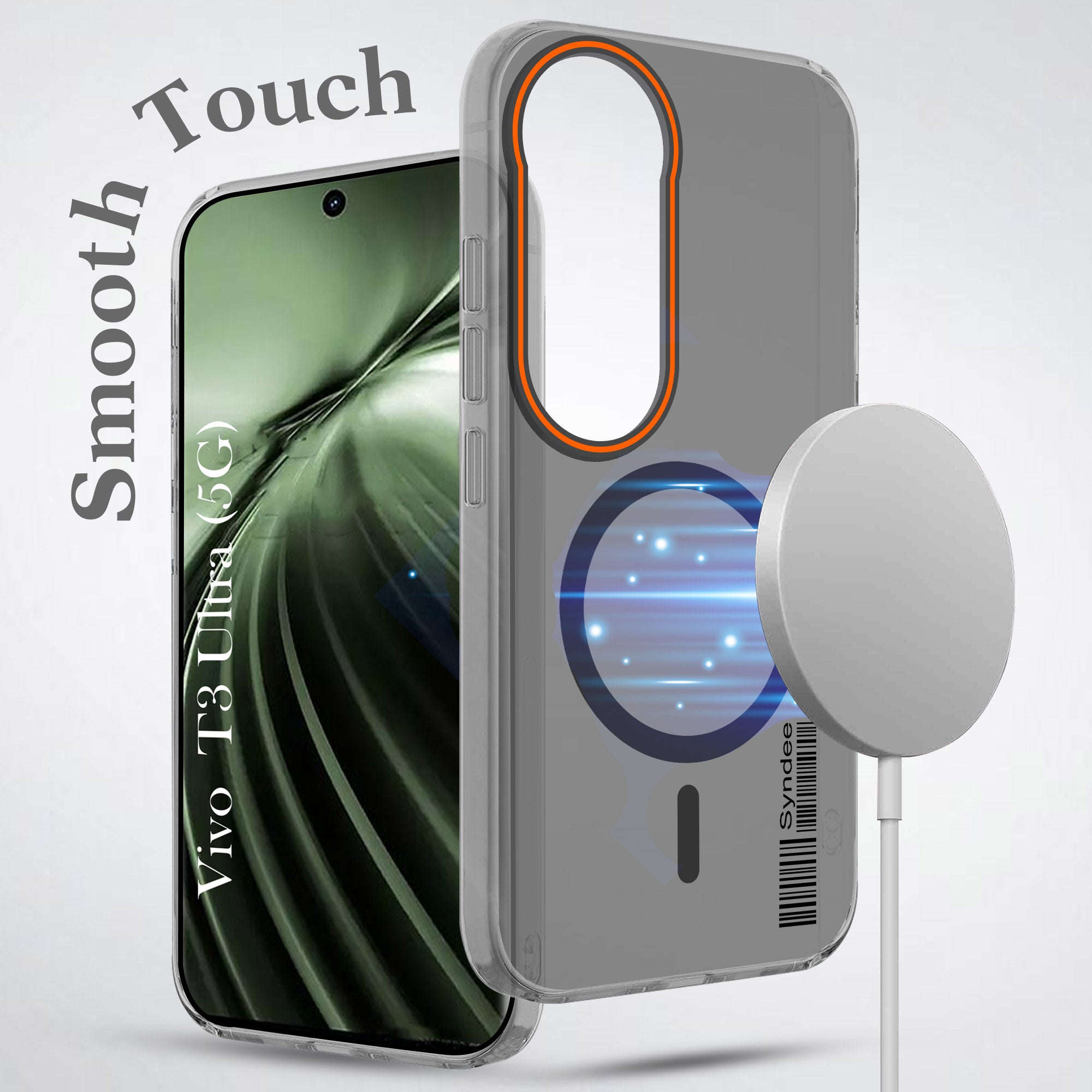 For Vivo T3 Ultra Back Cover Case (Soft Touch | Camera Bump Protection | MagSafe Compatible | Matte Finish)