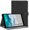 For Flip Cover Folio Case  Nokia T10 (TA-1503, TA-1472, TA-1462, TA-1457) 8 Inch (PU Leather | Multi-Angle Smart Stand | Card Storage Slots | Silicone Back Pouch)