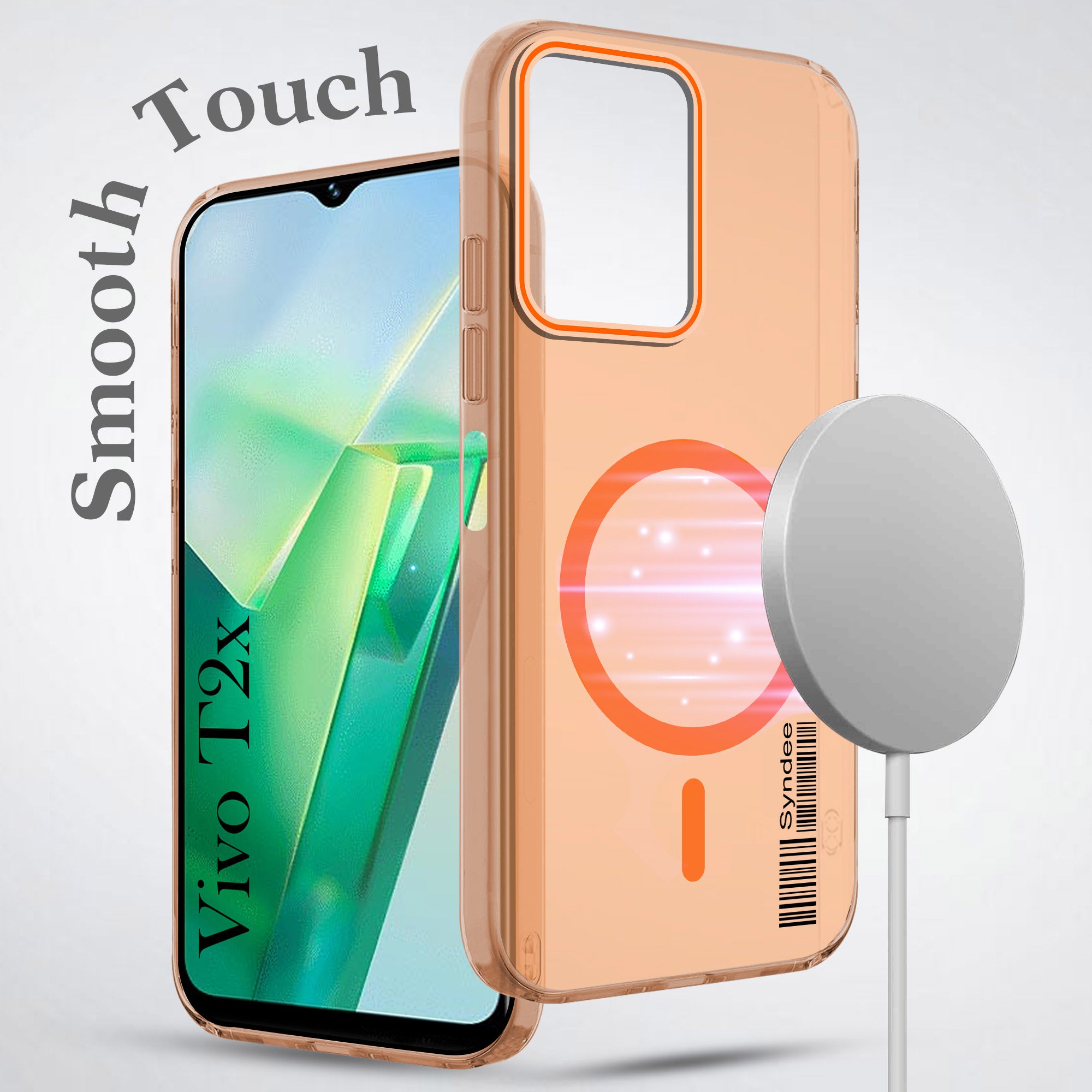For Vivo T2x Back Cover Case (Soft Touch | Camera Bump Protection | MagSafe Compatible | Matte Finish)