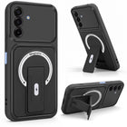 For Samsung Galaxy A17 | F17 | M17 5G Back Case Cover Metallic (Hybrid Armor Kickstand | MagSafe Compatible | Camera Protection Shockproof)