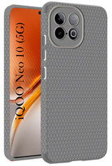 For Vivo iQOO Neo 10 Liquid Silicone Back Cover Case (Camera Protection | Side Grip Texture | Soft and Flexible)