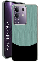 For Vivo T4x | Vivo Y31 Pro Back Cover Case (Elegant PU Leather Finish | Premium Minimalist Professional | Camera Protection Bump)