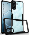 For Oppo A6X | Oppo A6S Back Cover Case Hybrid (Shockproof with Polycarbonate Clear Panel | Professional Black)
