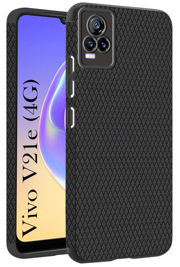 For Vivo V21e 4G Back Cover Case (Liquid Silicone | Side Grip | Camera Protection)