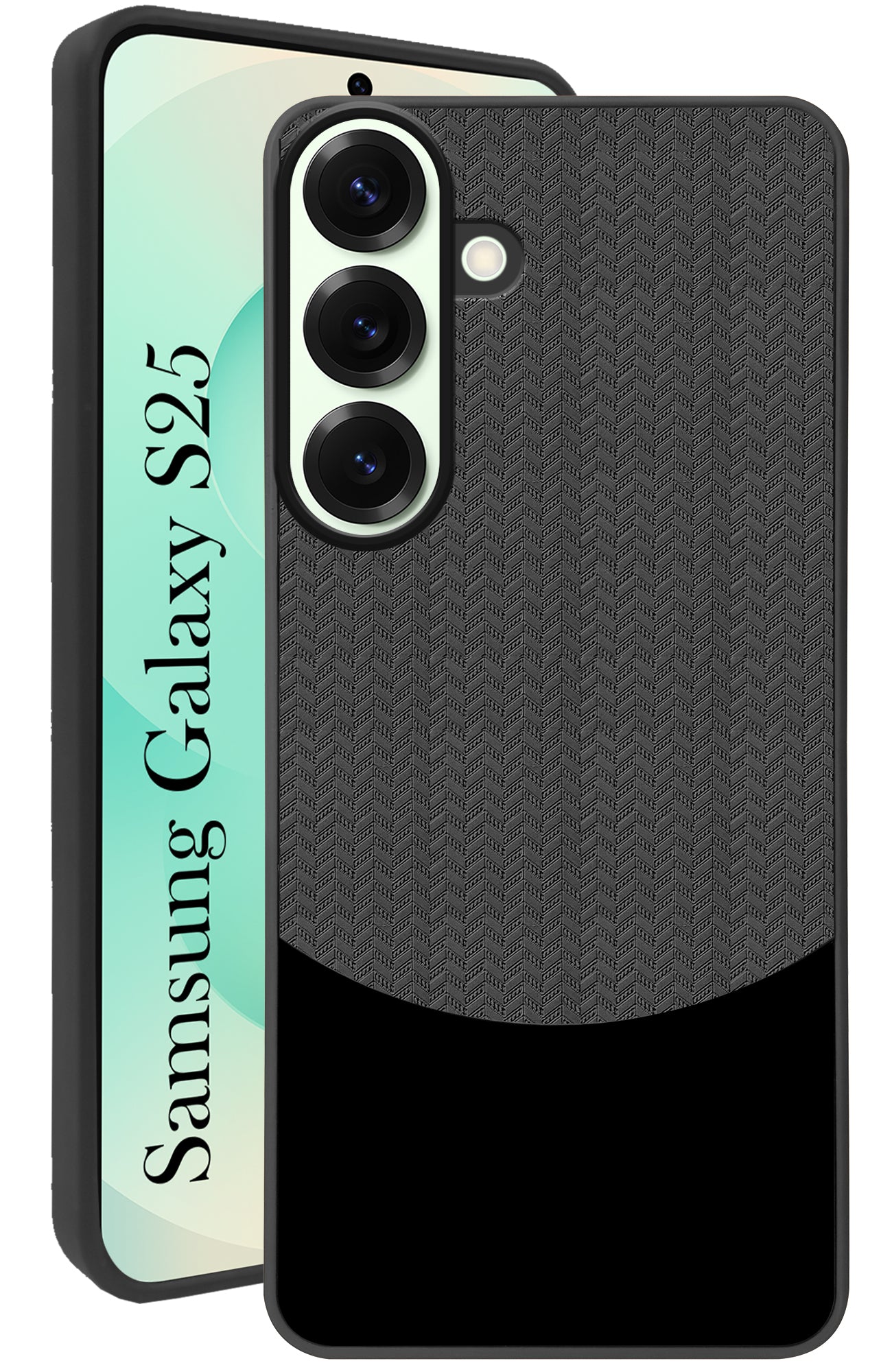 For Samsung Galaxy S25 Back Cover Case (Elegant PU Leather Finish | Premium Minimalist Professional | Camera Protection Bump)